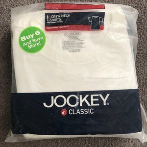 Men's Jockey 6 Pack Crew Neck T-shirts Size Small